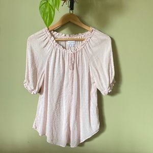 Light Pink Blouse, Velvet by Graham and Spencer